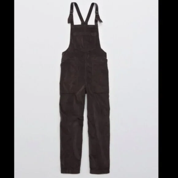 Aerie Crushed Velvet Overalls - Picture 3 of 7
